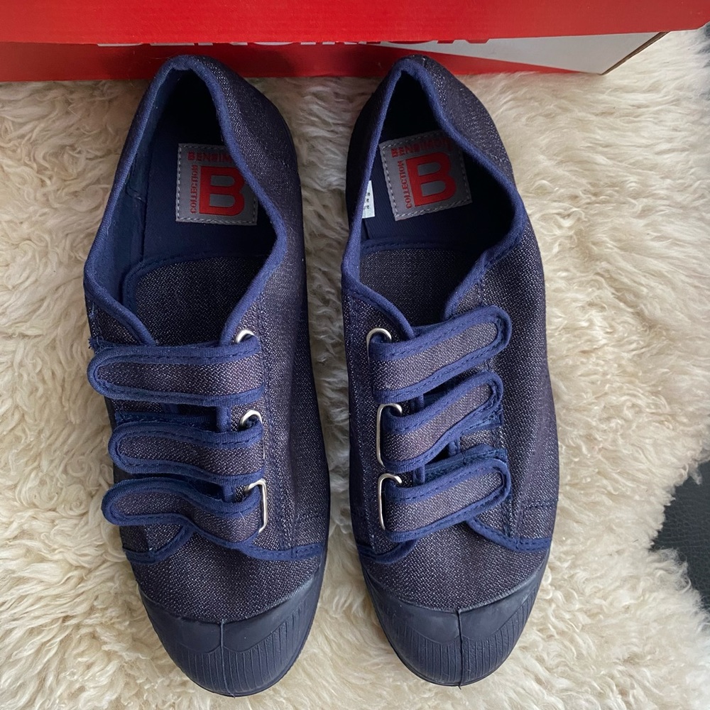 Bensimon Velcro Sneaker in Denim